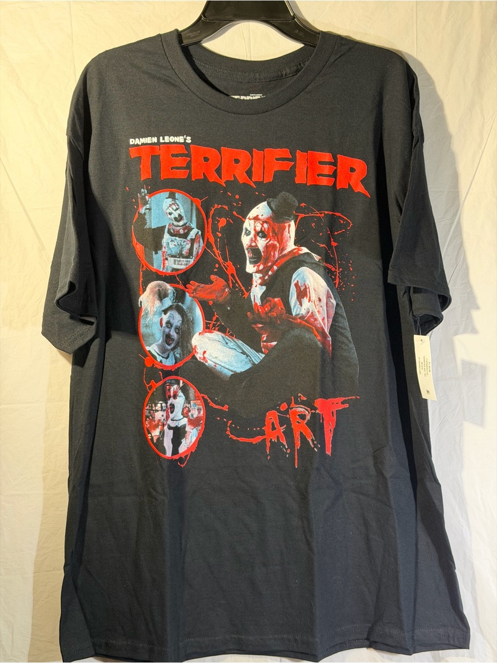 Terrifier Art Black Graphic T-Shirt
